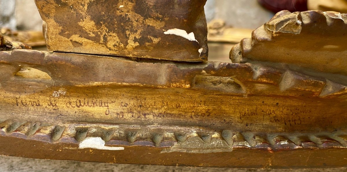 Painting. Oil On Canvas 18th. Portrait Of A Man In Breastplate-photo-4