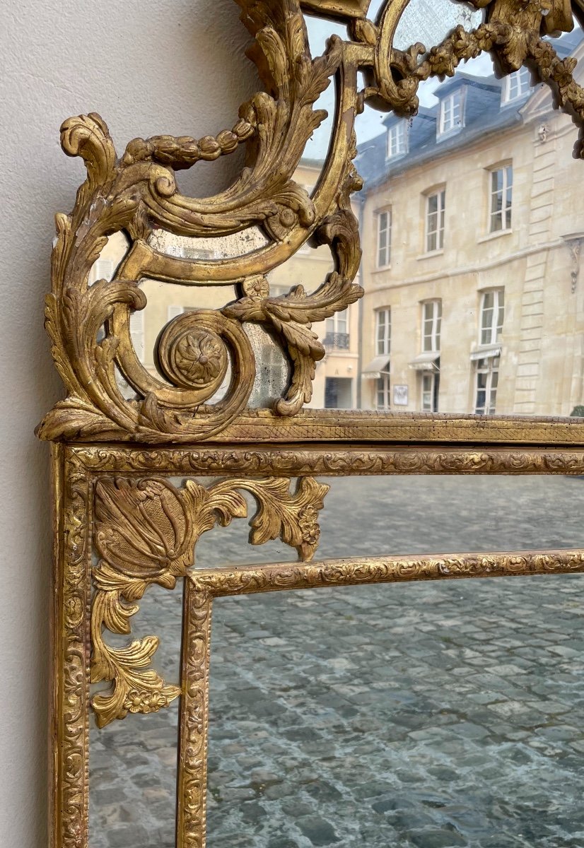 Regency Period Mirror In Golden Wood-photo-2