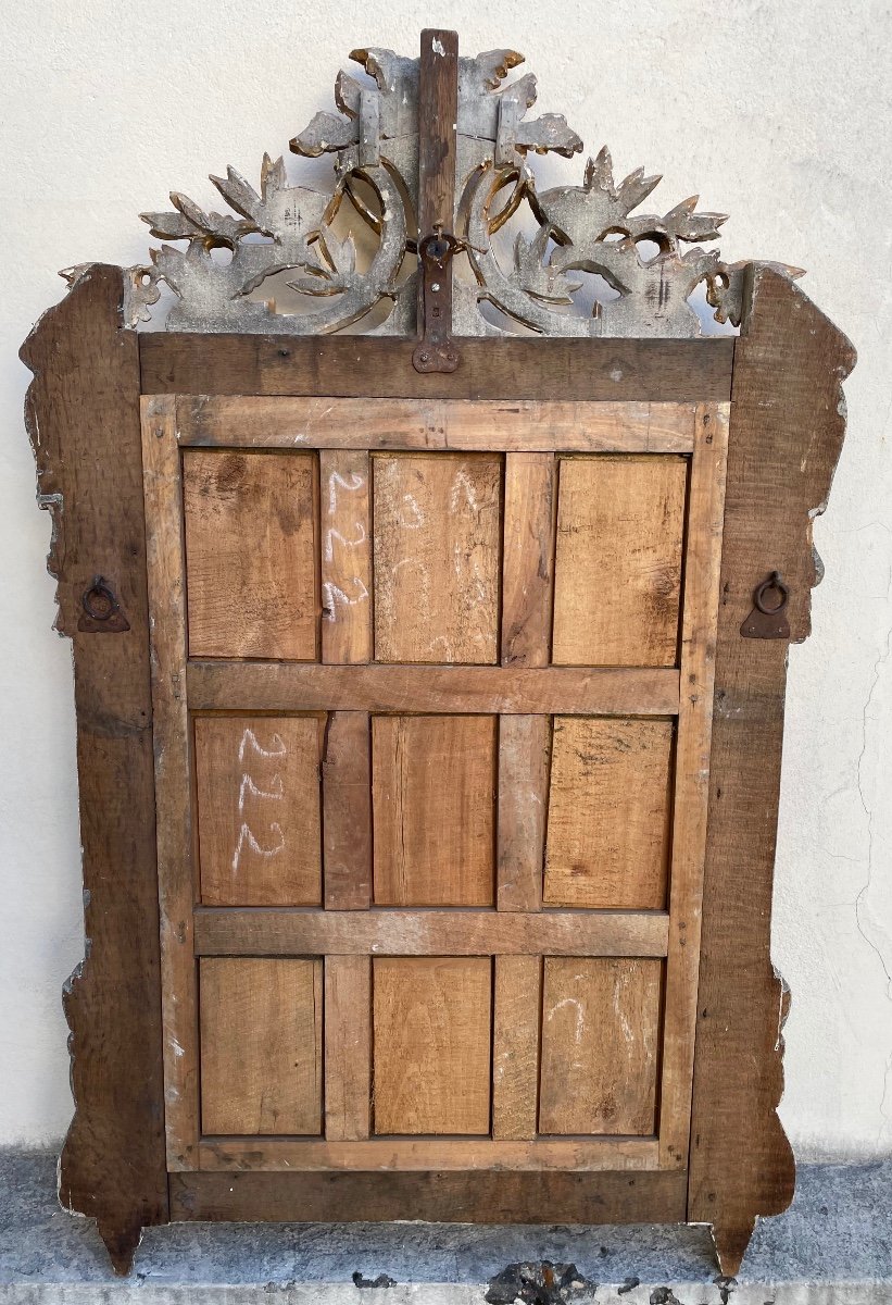 Louis XVI Period Mirror In Golden Wood-photo-7