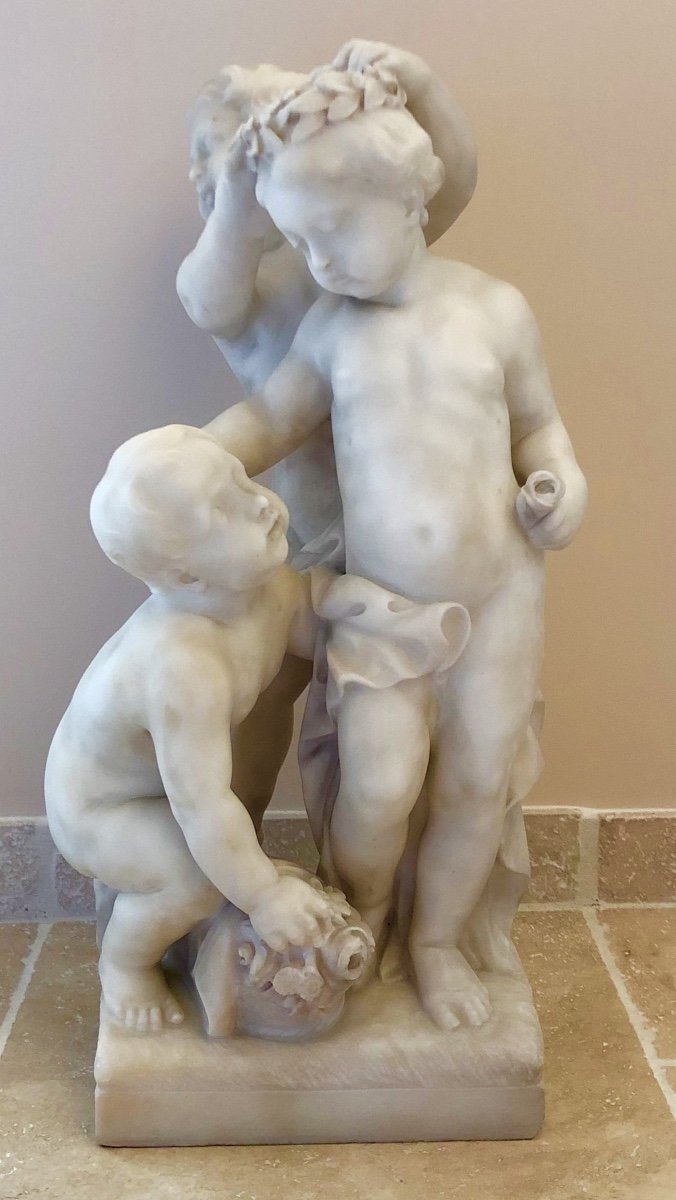 Carrara Marble Sculpture. Crowned Innocence-photo-2
