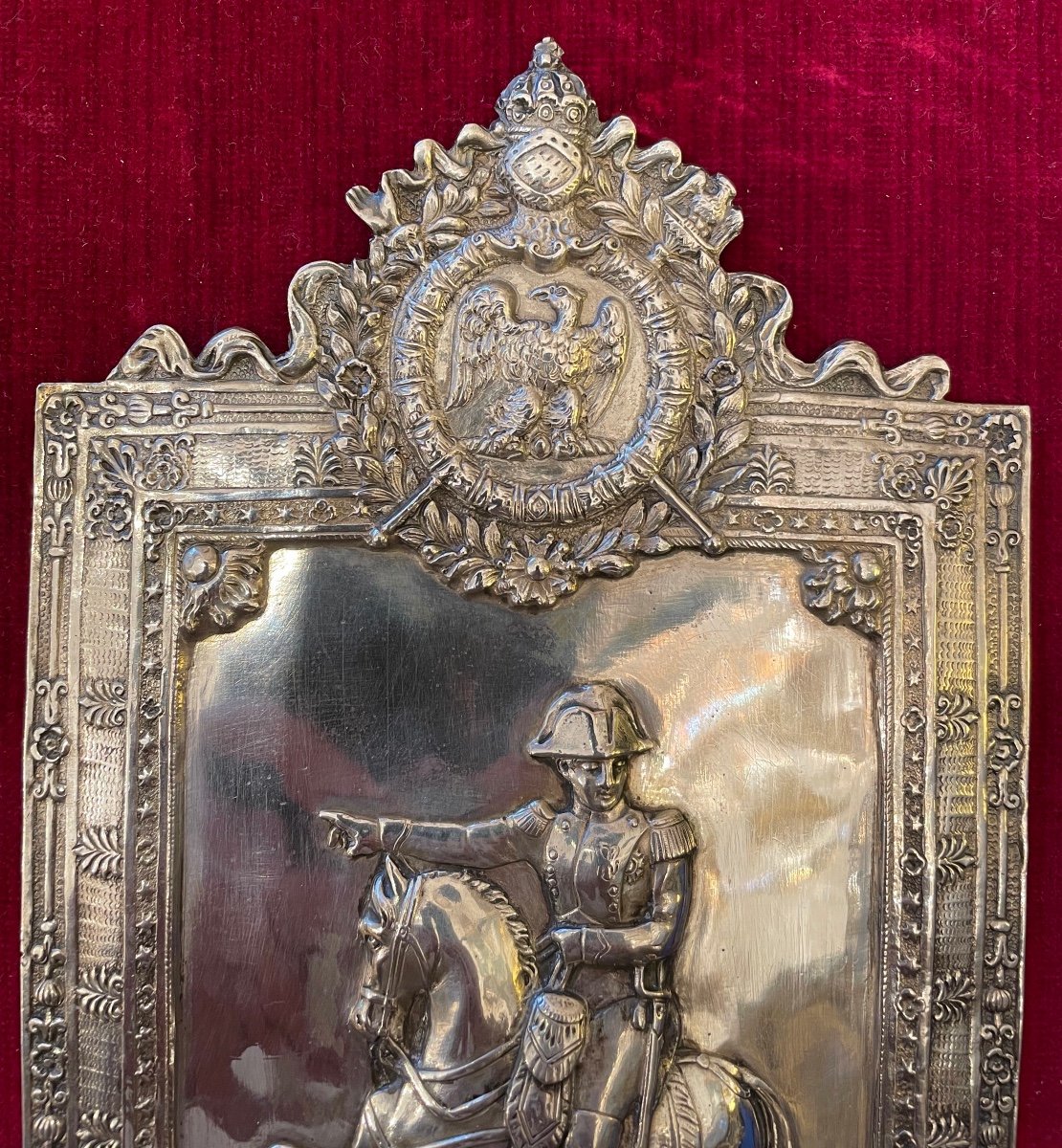 Napoleon Bonaparte. Silver Plate-photo-3