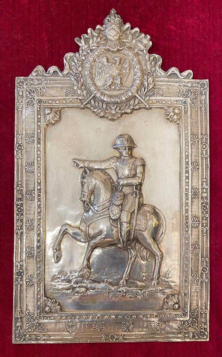 Napoleon Bonaparte. Silver Plate