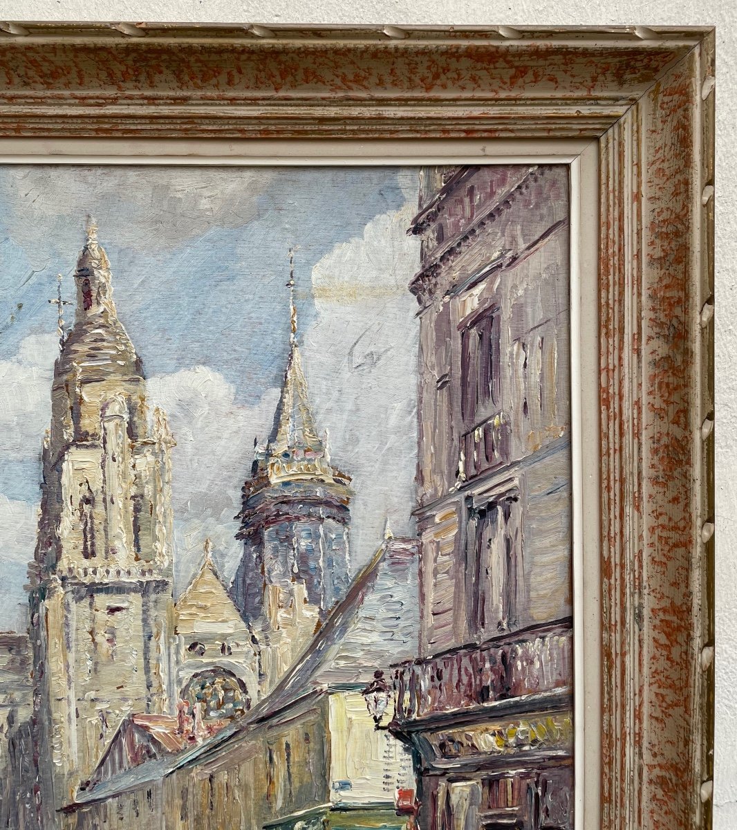 Tableau. Huile Sur Panneau . Cathédrale d'Evreux-photo-4