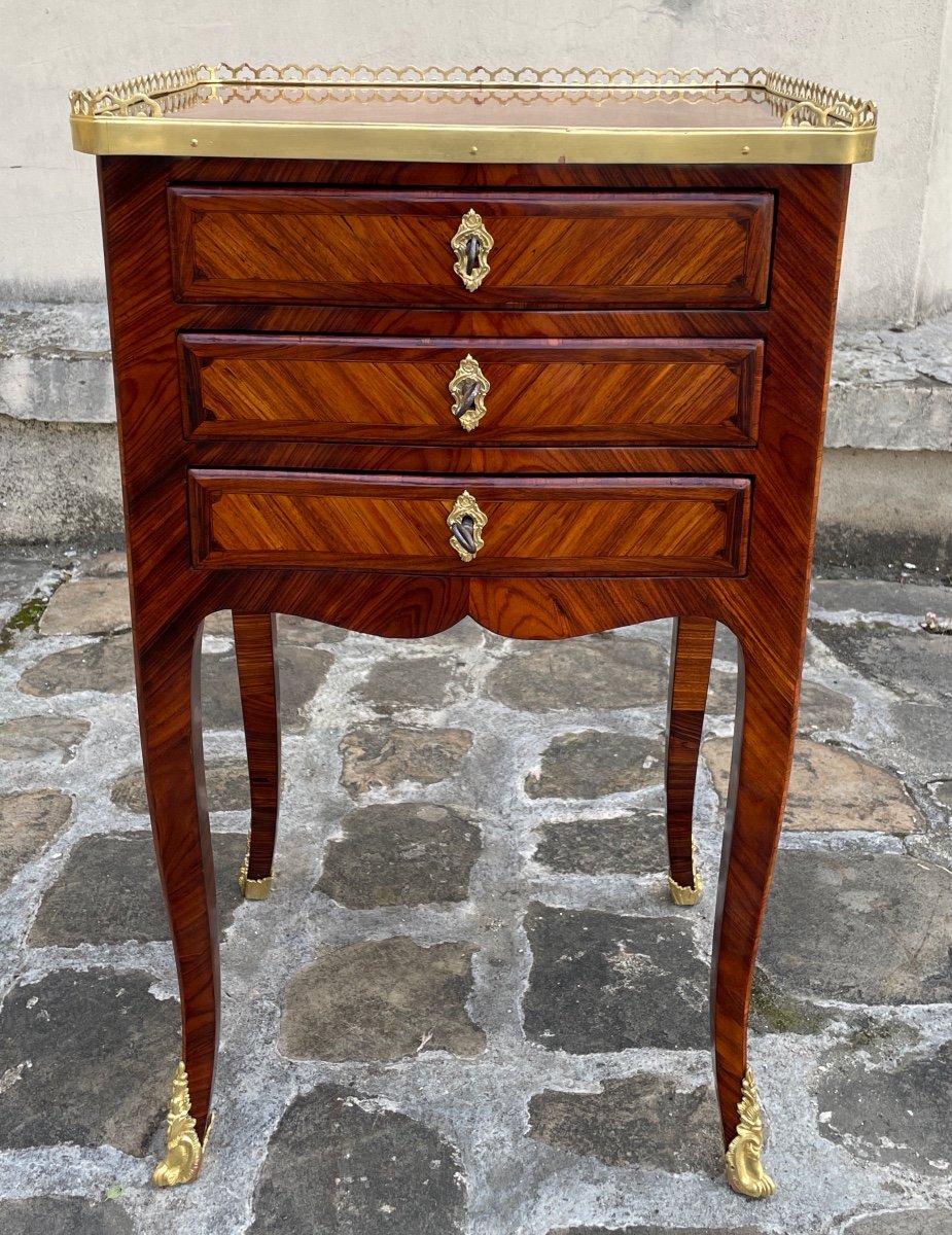 Table Chiffonnière d'époque Louis XV-photo-2
