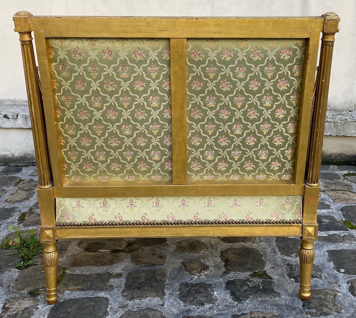 Canapé Louis XVI En Bois Doré Dit Marquise-photo-4