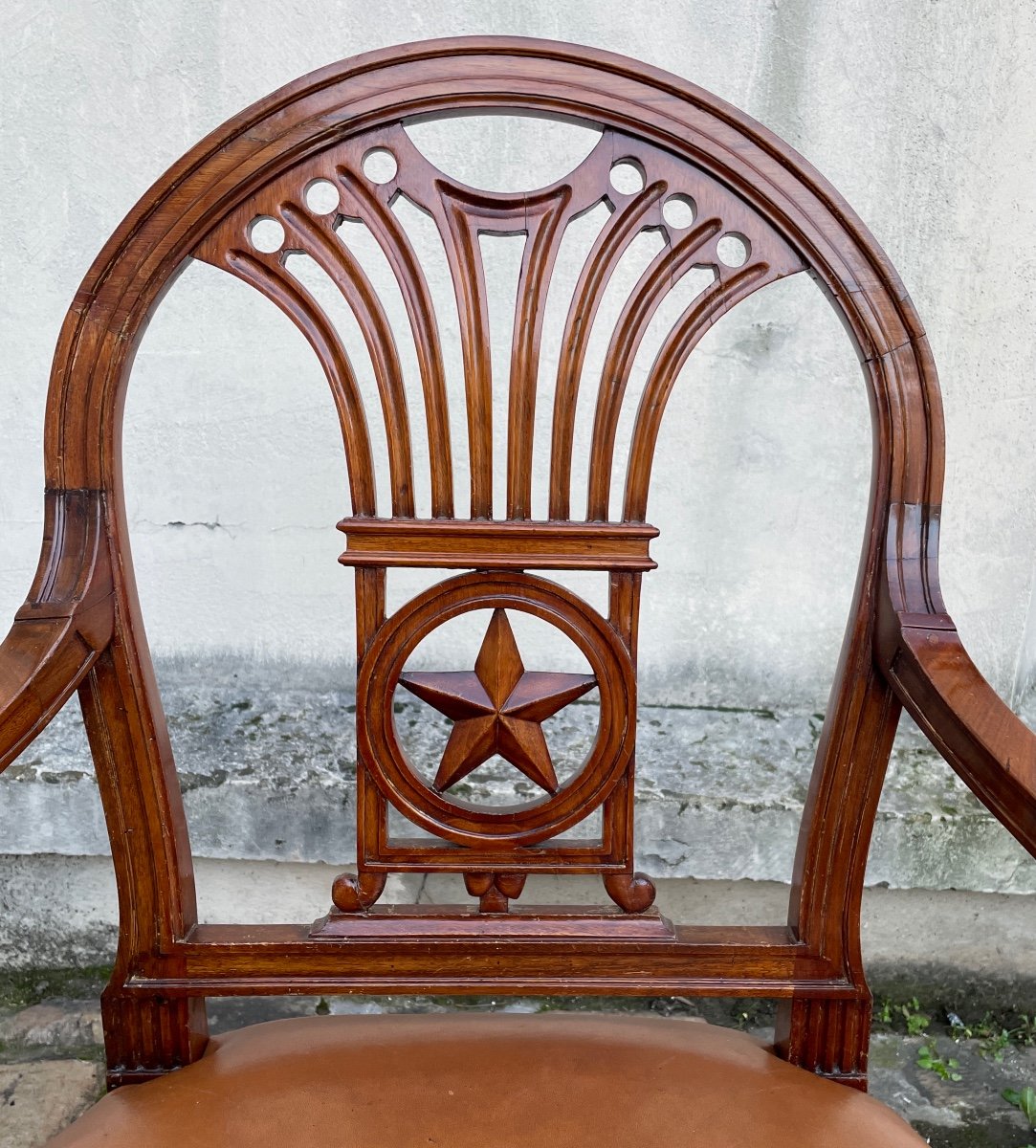 Mahogany Office Chair-photo-2
