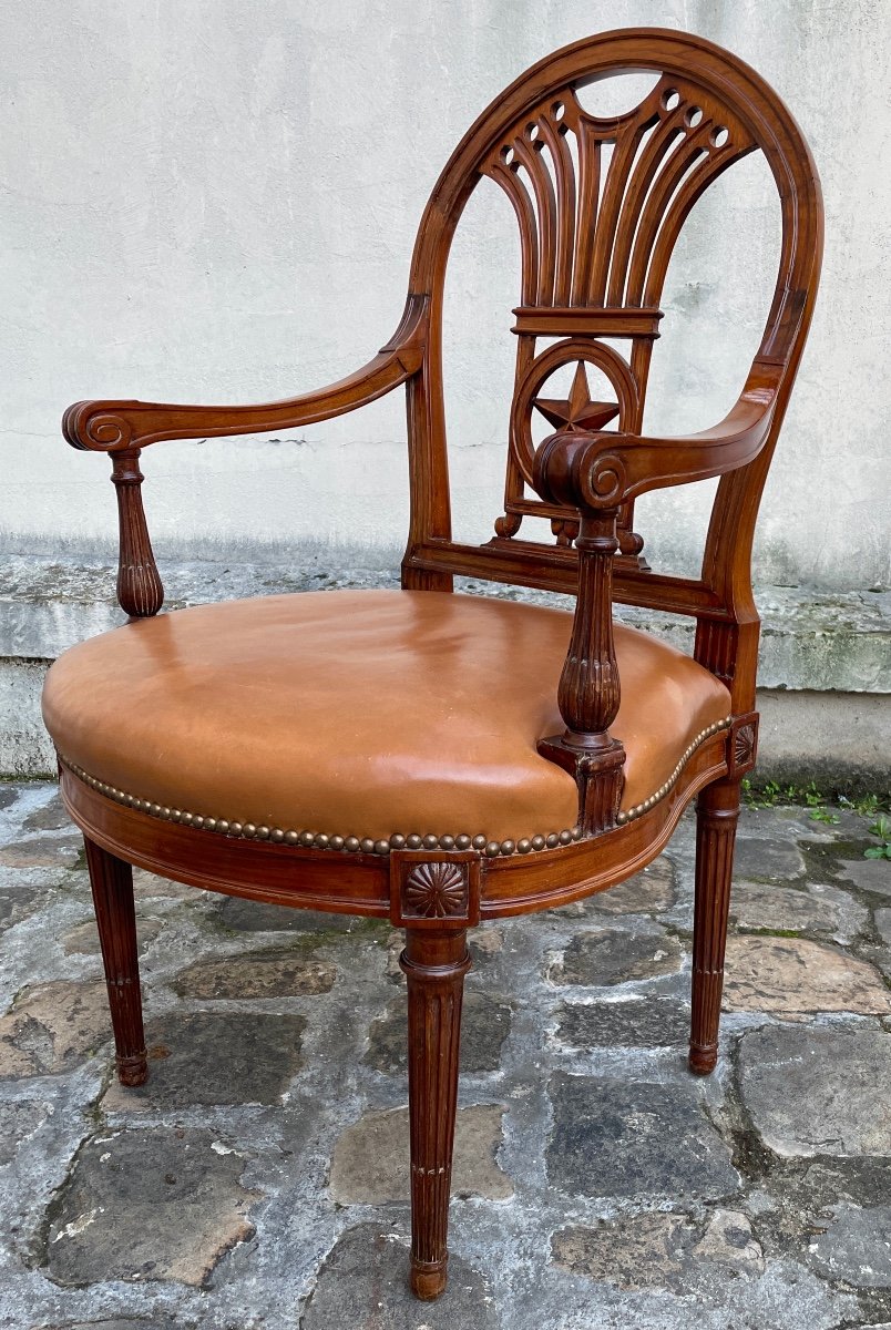 Mahogany Office Chair-photo-3