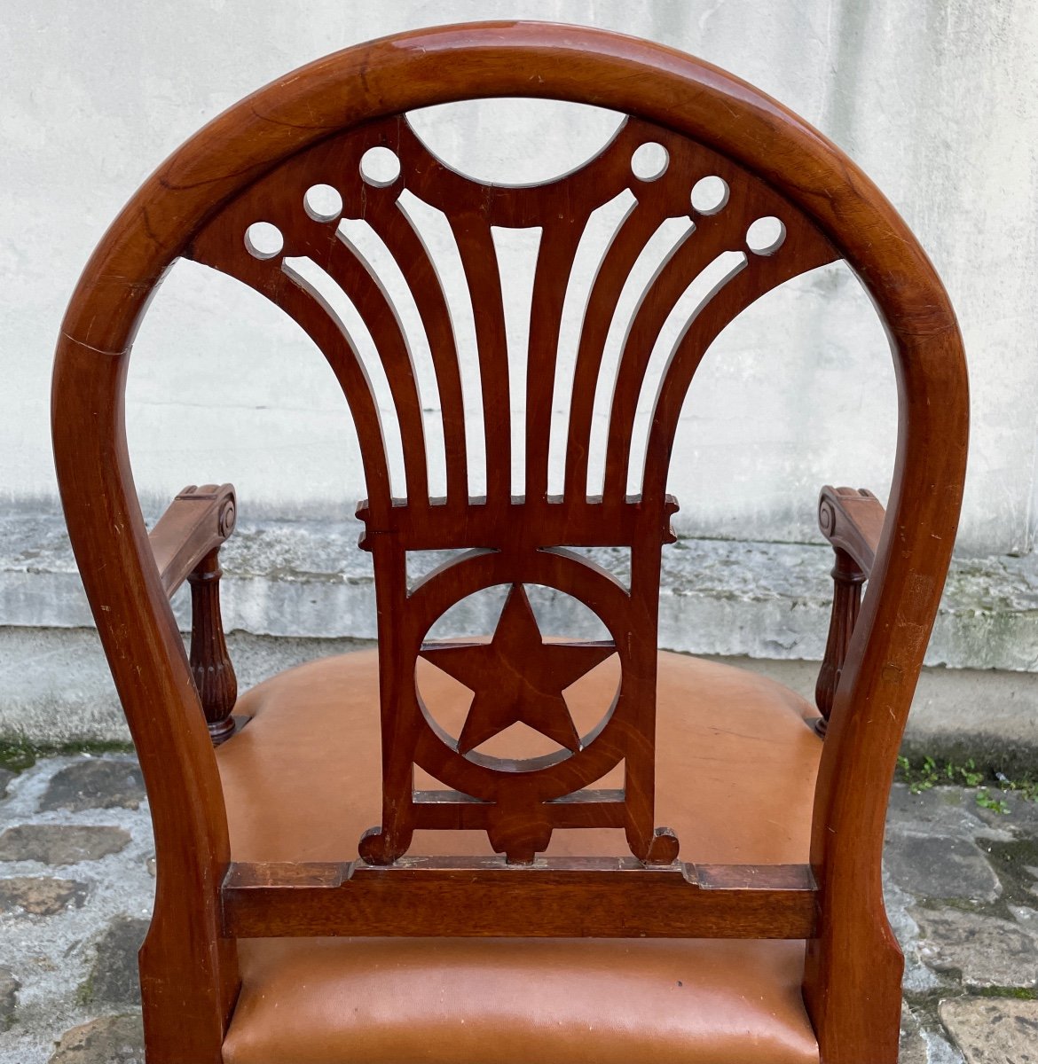 Mahogany Office Chair-photo-3