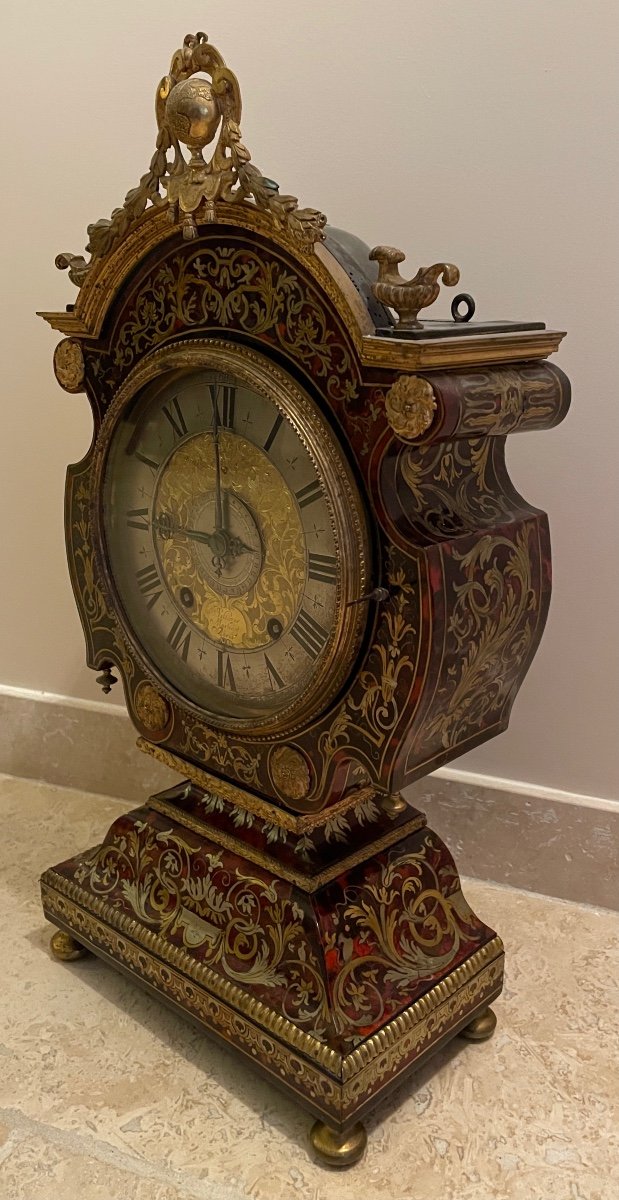 Pendule " Tête De Poupée " Epoque Louis XIV-photo-4