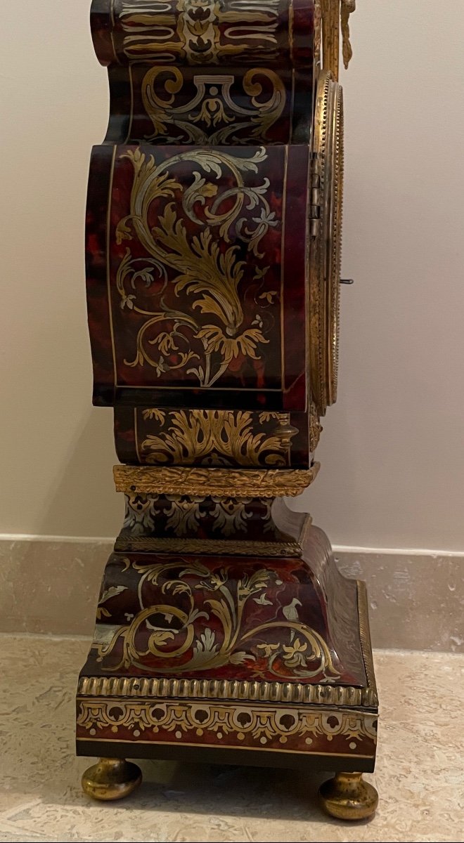Pendule " Tête De Poupée " Epoque Louis XIV-photo-7