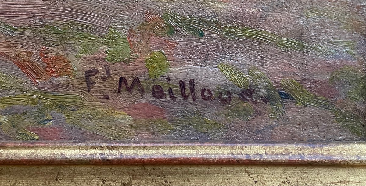 Tableau. Huile Sur Toile. Fernand Maillaud. Moisson dans le Berry-photo-6