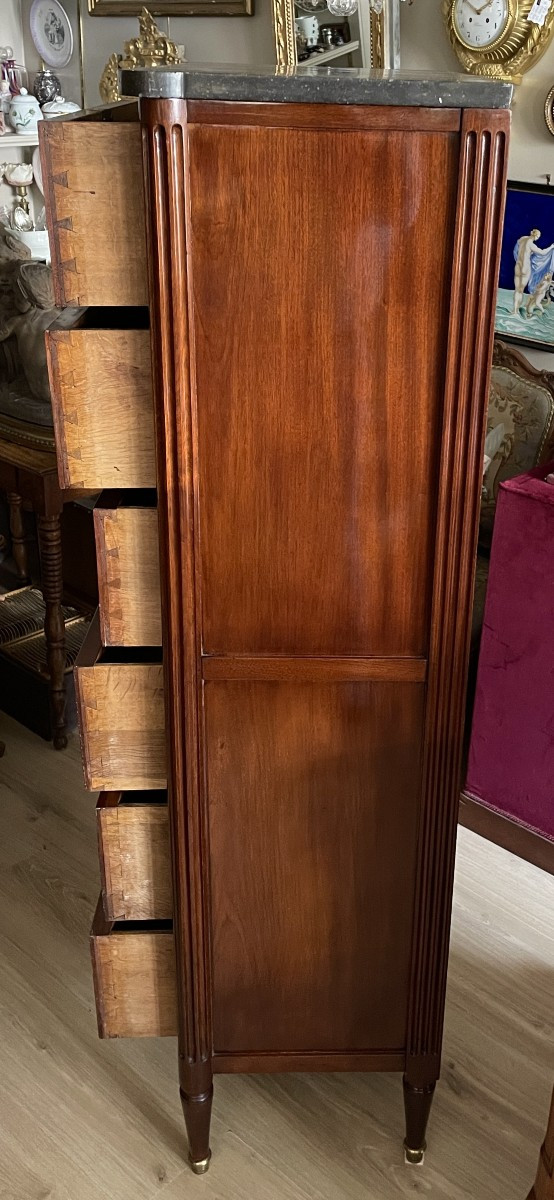 Louis XVI Period Mahogany Chiffonier-photo-4