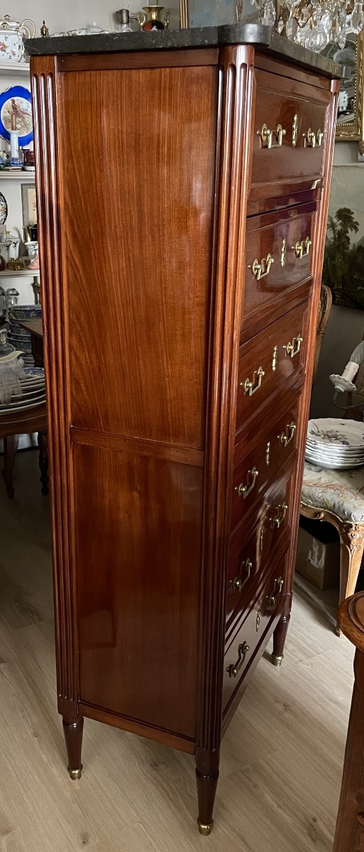 Louis XVI Period Mahogany Chiffonier-photo-4