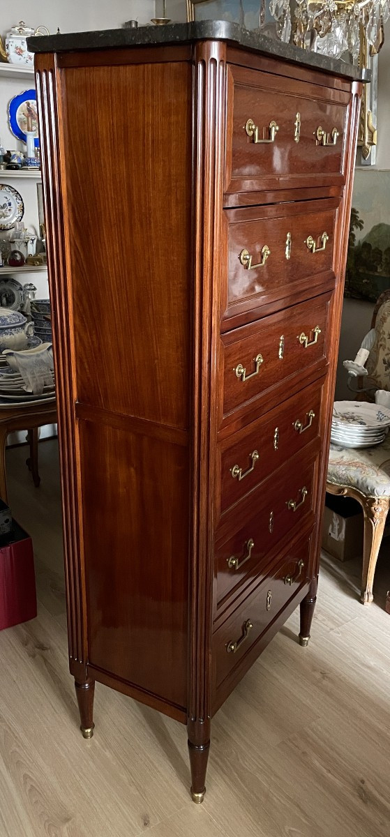 Louis XVI Period Mahogany Chiffonier-photo-6