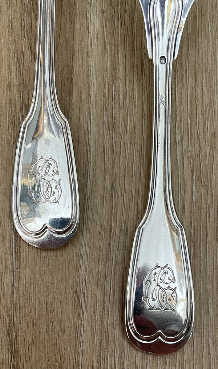 Twelve Solid Silver Place Settings-photo-4