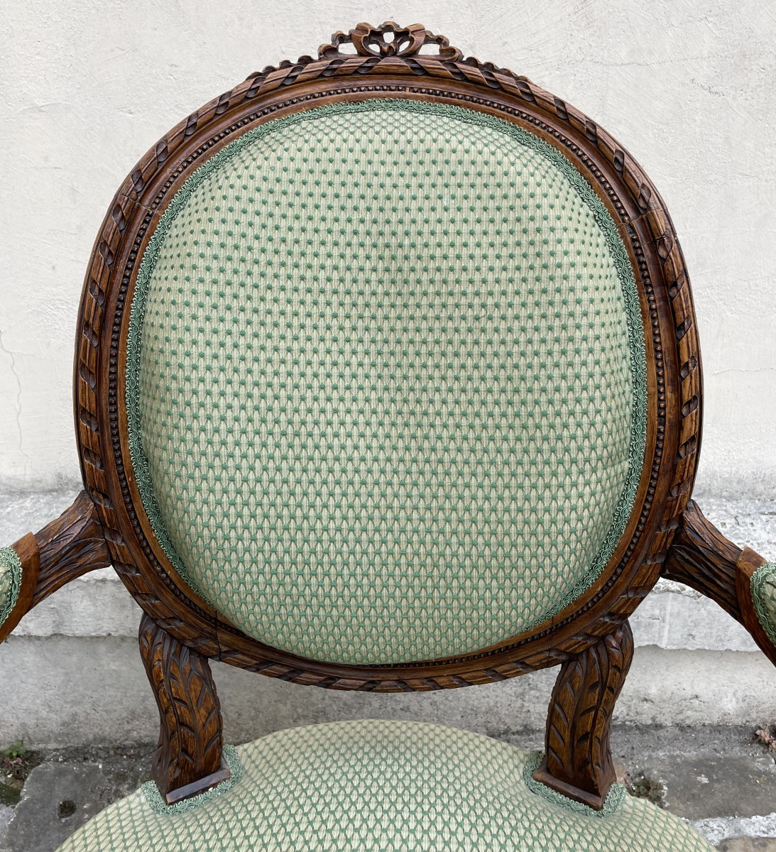 Pair Of Louis XVI Style Cabriolet Armchairs-photo-8