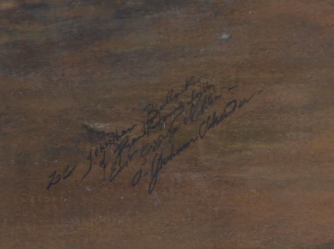 Tableau. Portrait.  Gouache 19e siècle -photo-2