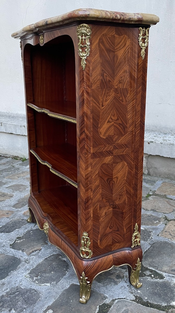 Library: Louis XV Style Book Stamped Léon Dromard-photo-2