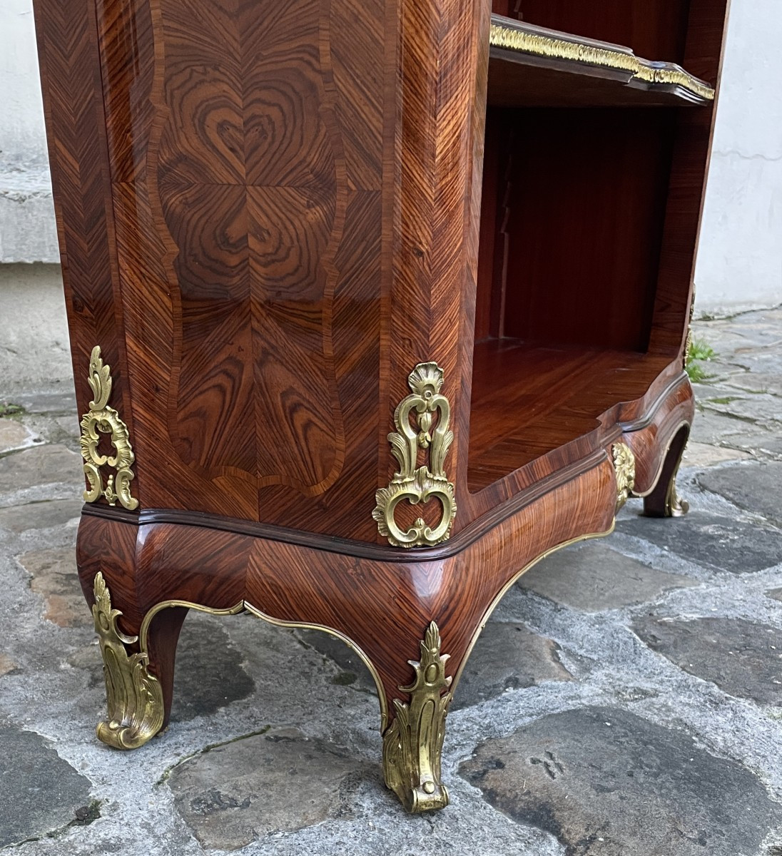 Library: Louis XV Style Book Stamped Léon Dromard-photo-3