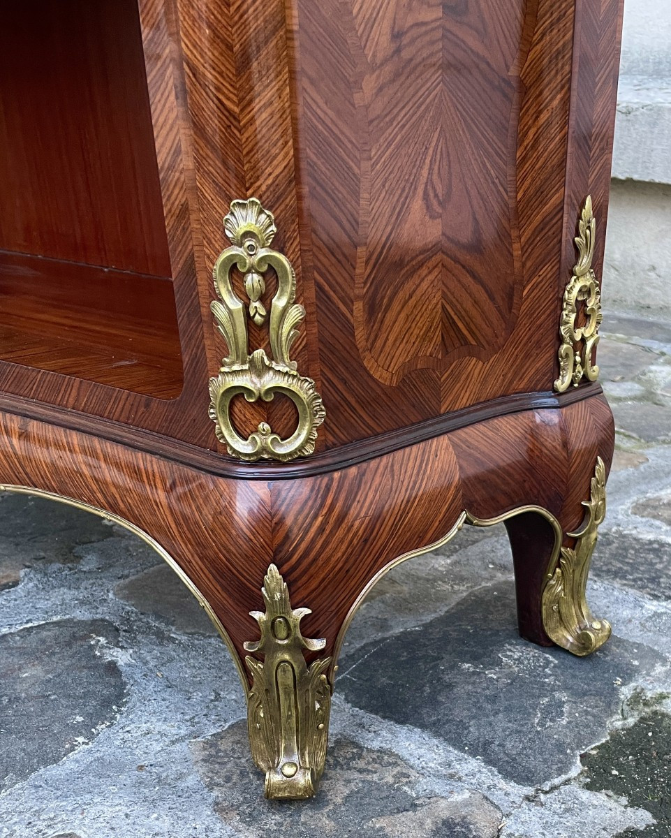 Library: Louis XV Style Book Stamped Léon Dromard-photo-5