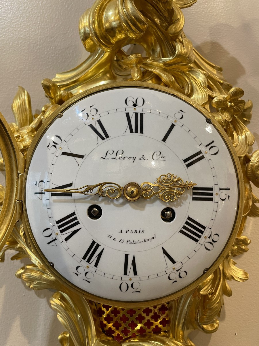 Louis XV Ormolu Cartel. Leroy In Paris-photo-2