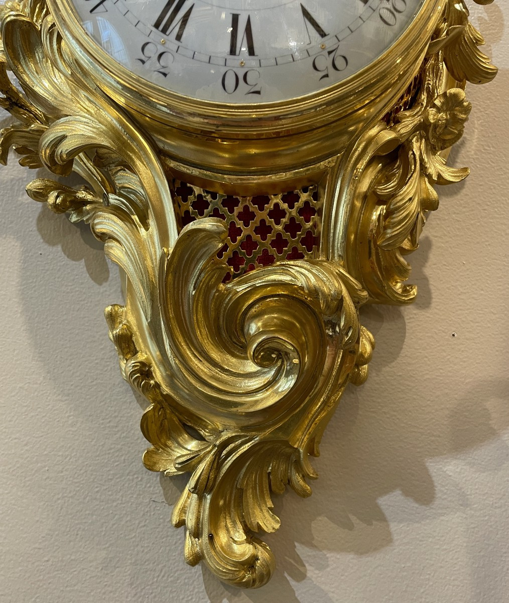Louis XV Ormolu Cartel. Leroy In Paris-photo-4