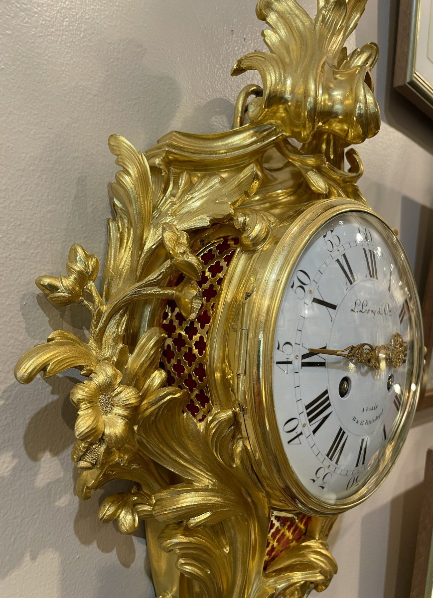 Louis XV Ormolu Cartel. Leroy In Paris-photo-2