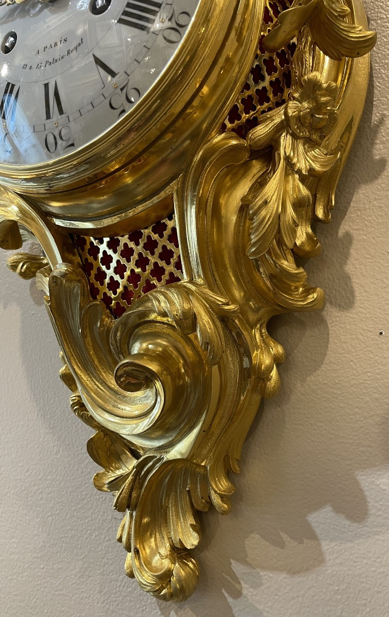 Louis XV Ormolu Cartel. Leroy In Paris-photo-6