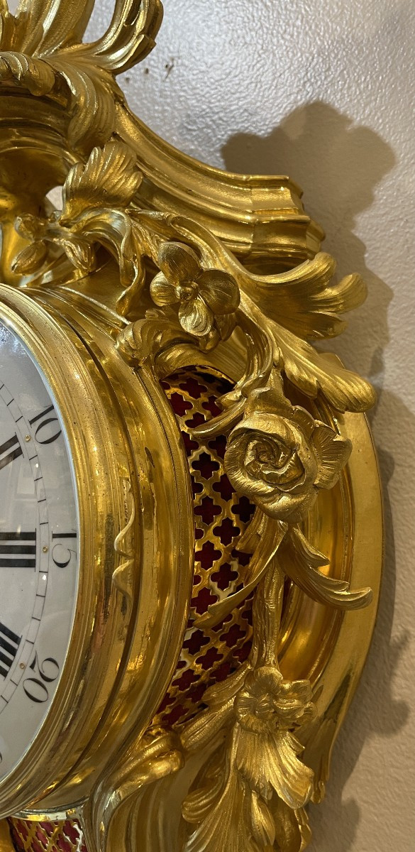 Louis XV Ormolu Cartel. Leroy In Paris-photo-7
