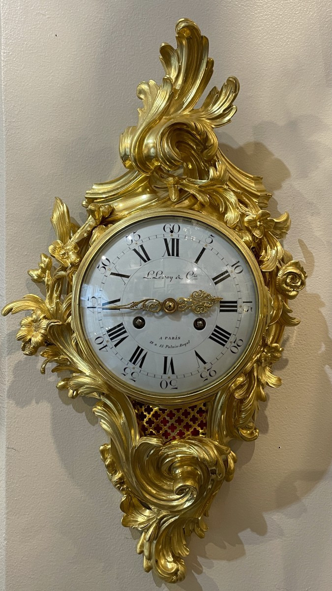 Louis XV Ormolu Cartel. Leroy In Paris