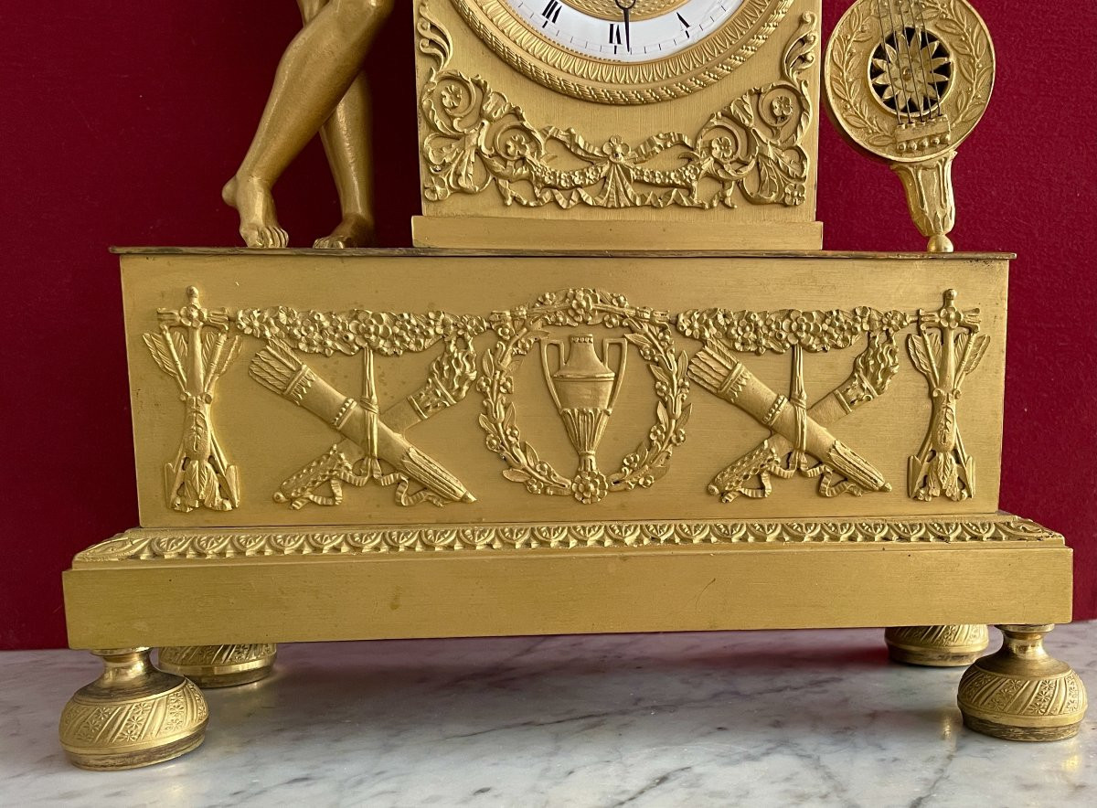 Restoration-period Gilt Bronze Clock-photo-4