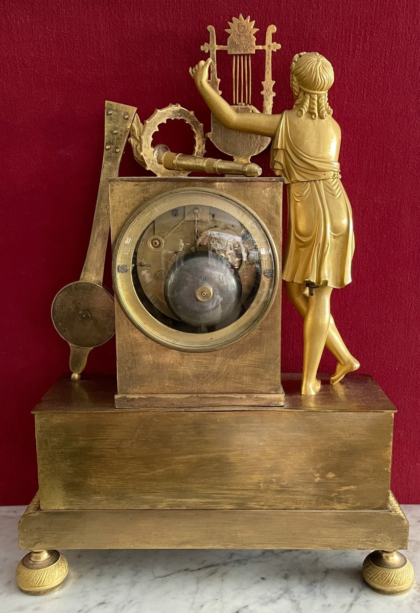 Restoration-period Gilt Bronze Clock-photo-8