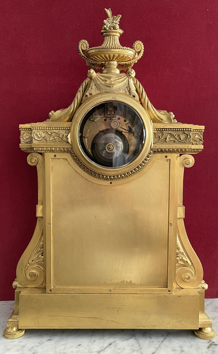 Louis XVI Style Gilt Bronze Clock-photo-7