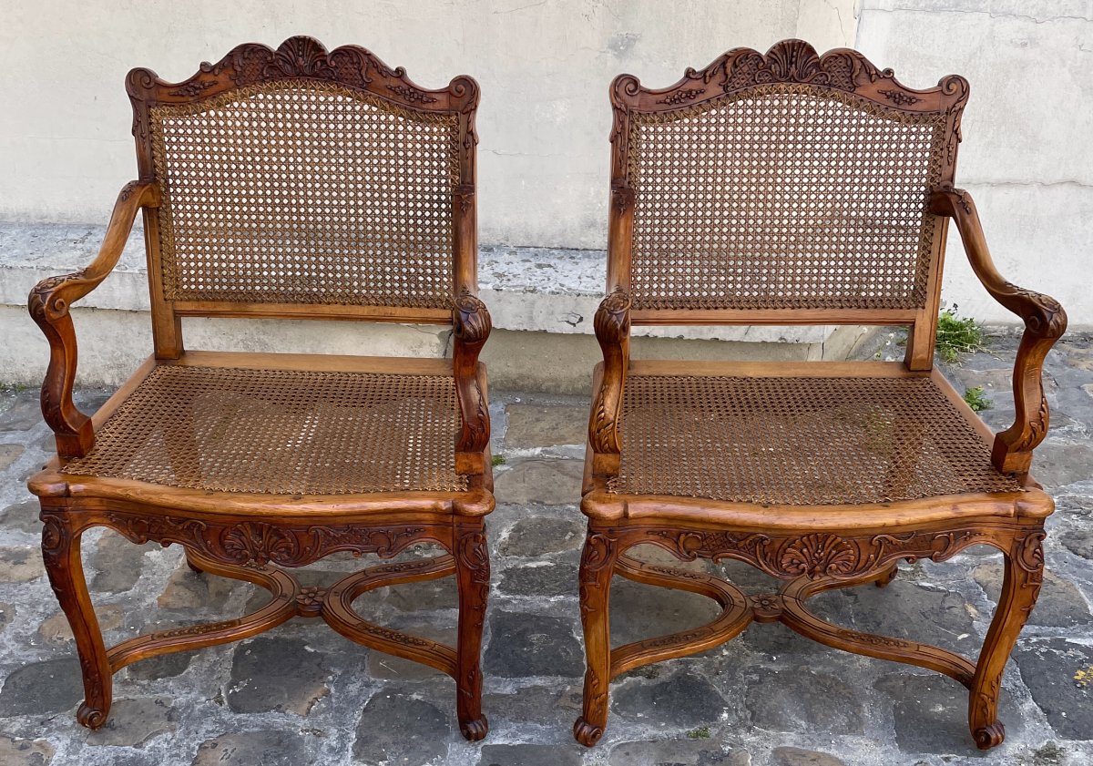 Suite Of 4 Regency Period Armchairs-photo-2