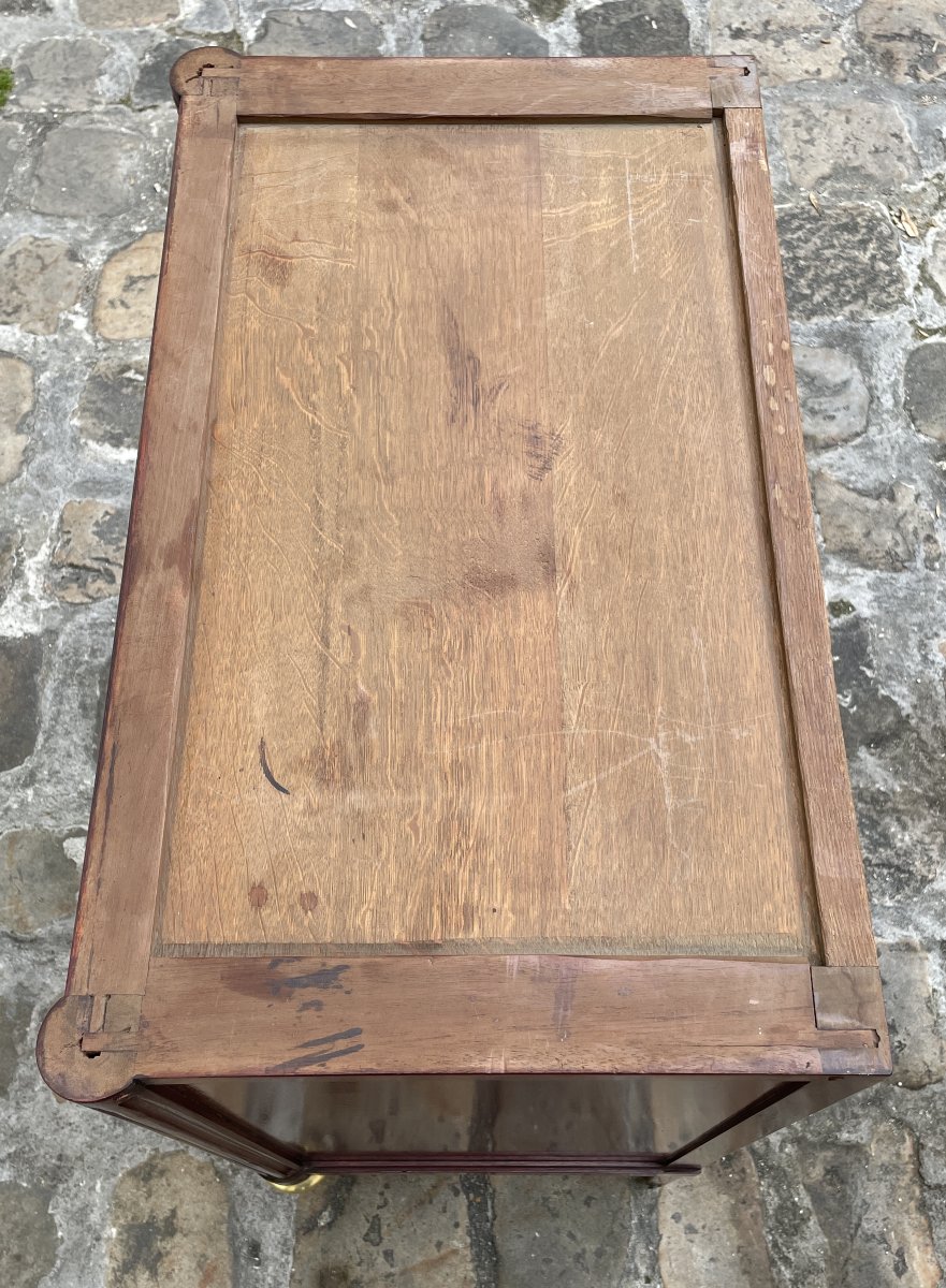 Commode de style Louis XVI en acajou-photo-8