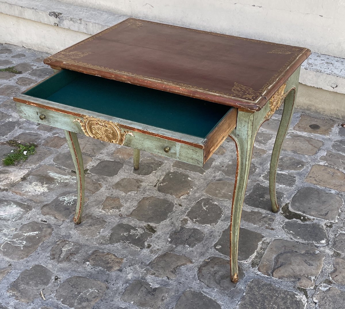 Table bureau à écrire Provençale d'époque Louis XV -photo-2