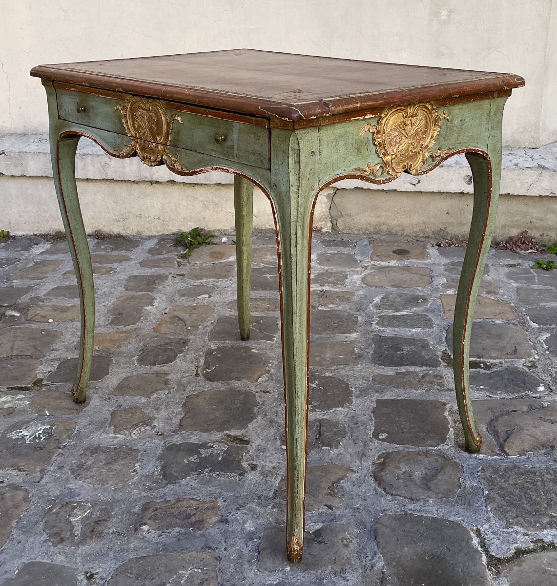 Table bureau à écrire Provençale d'époque Louis XV -photo-1