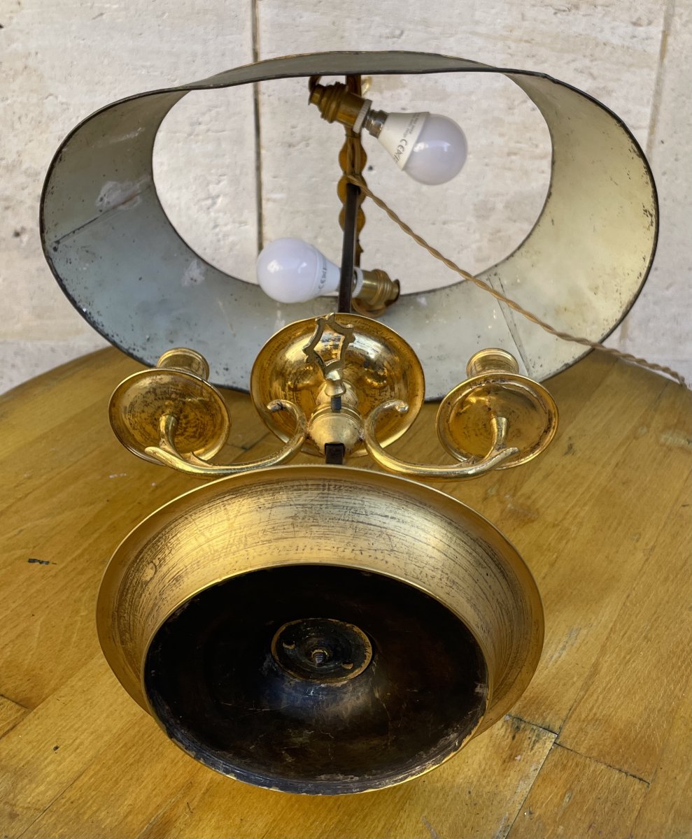 Lampe bouillotte d'époque Louis XVI-photo-5
