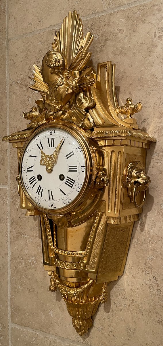 Louis XVI-style Gilded Bronze Plaque -photo-3