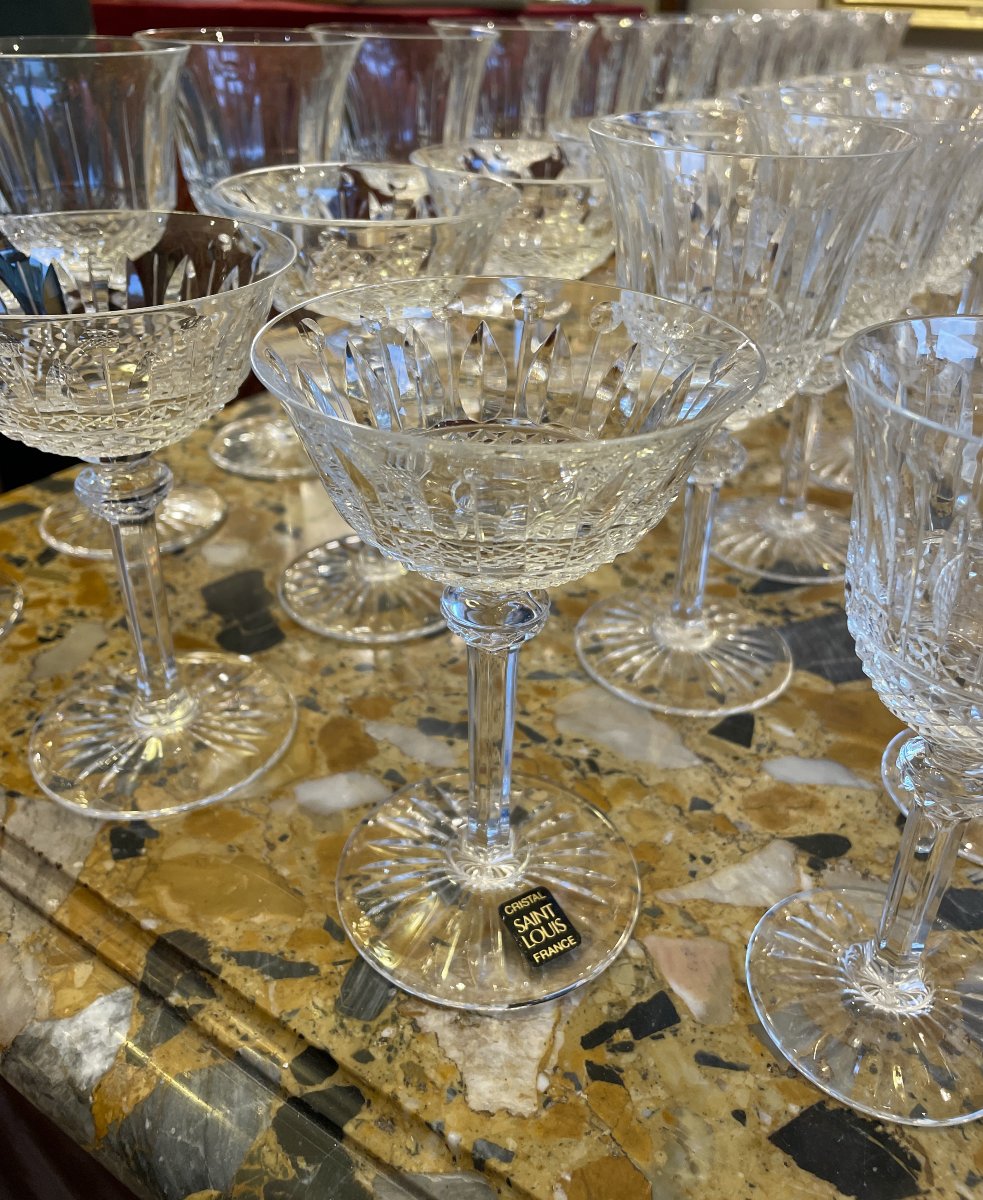 Saint-louis Crystal Glass Set. Tommy Model-photo-3