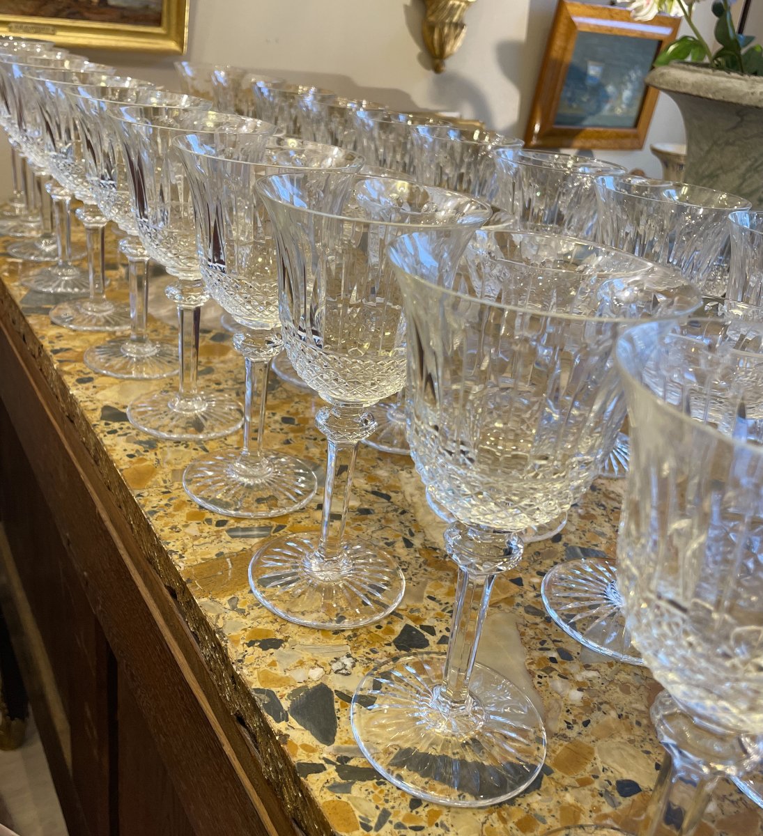 Saint-louis Crystal Glass Set. Tommy Model-photo-8
