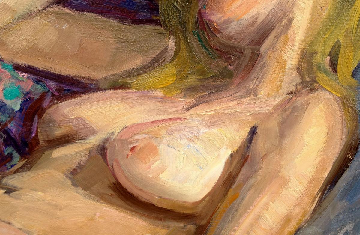 Painting: Louis Peyré (1923 - 2012) Oil On Canvas-photo-4