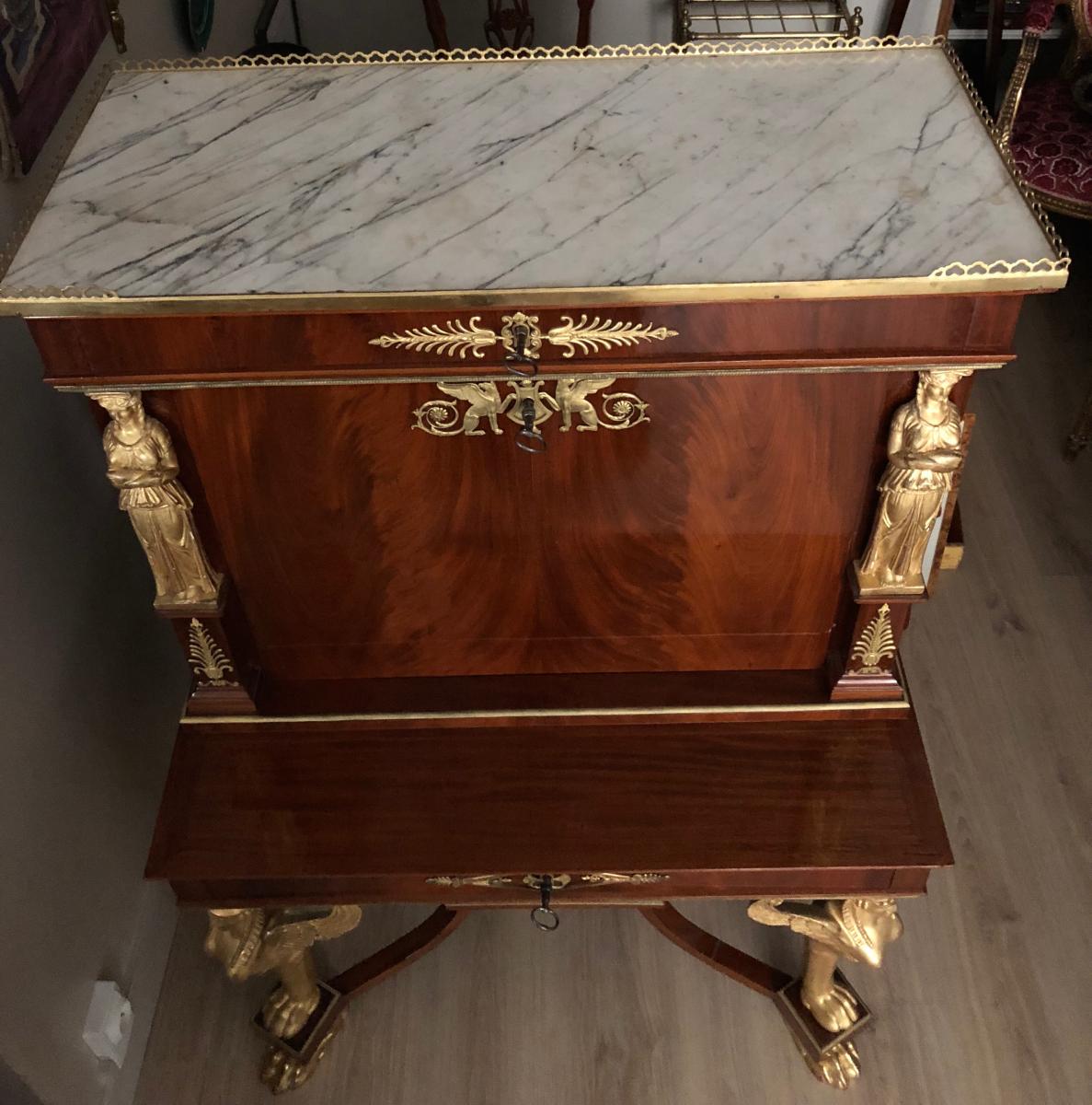 Empire Period Secretary Attributed To Jacob Desmalter-photo-5