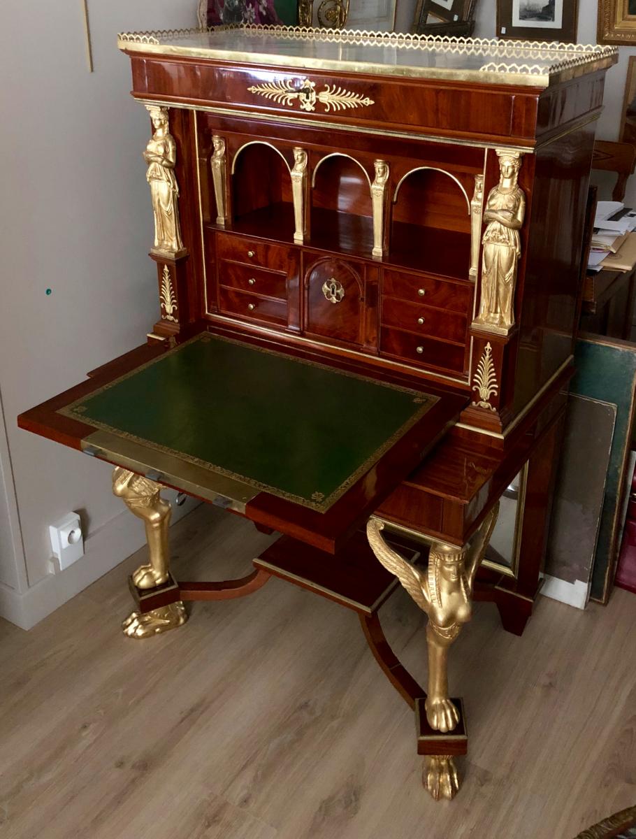 Empire Period Secretary Attributed To Jacob Desmalter-photo-8