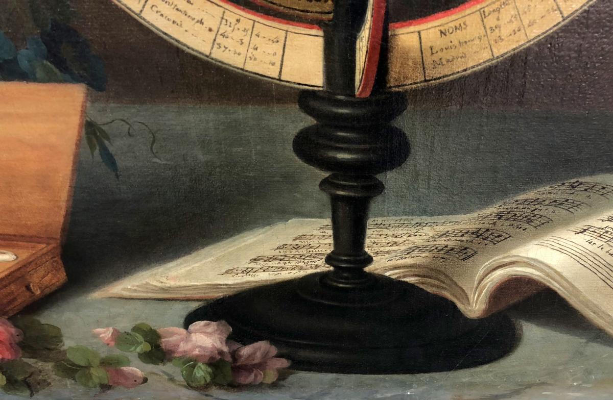 Tableau . Louis Tessier : Nature morte . Les Arts Et Les Sciences :-photo-3