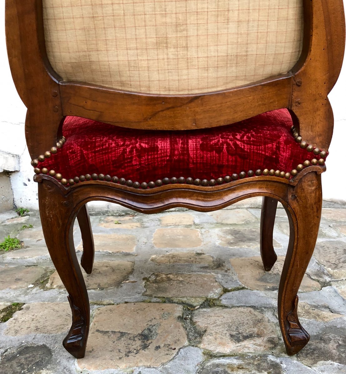 Six Lyonnaise Chairs Louis XV Period In Walnut-photo-4
