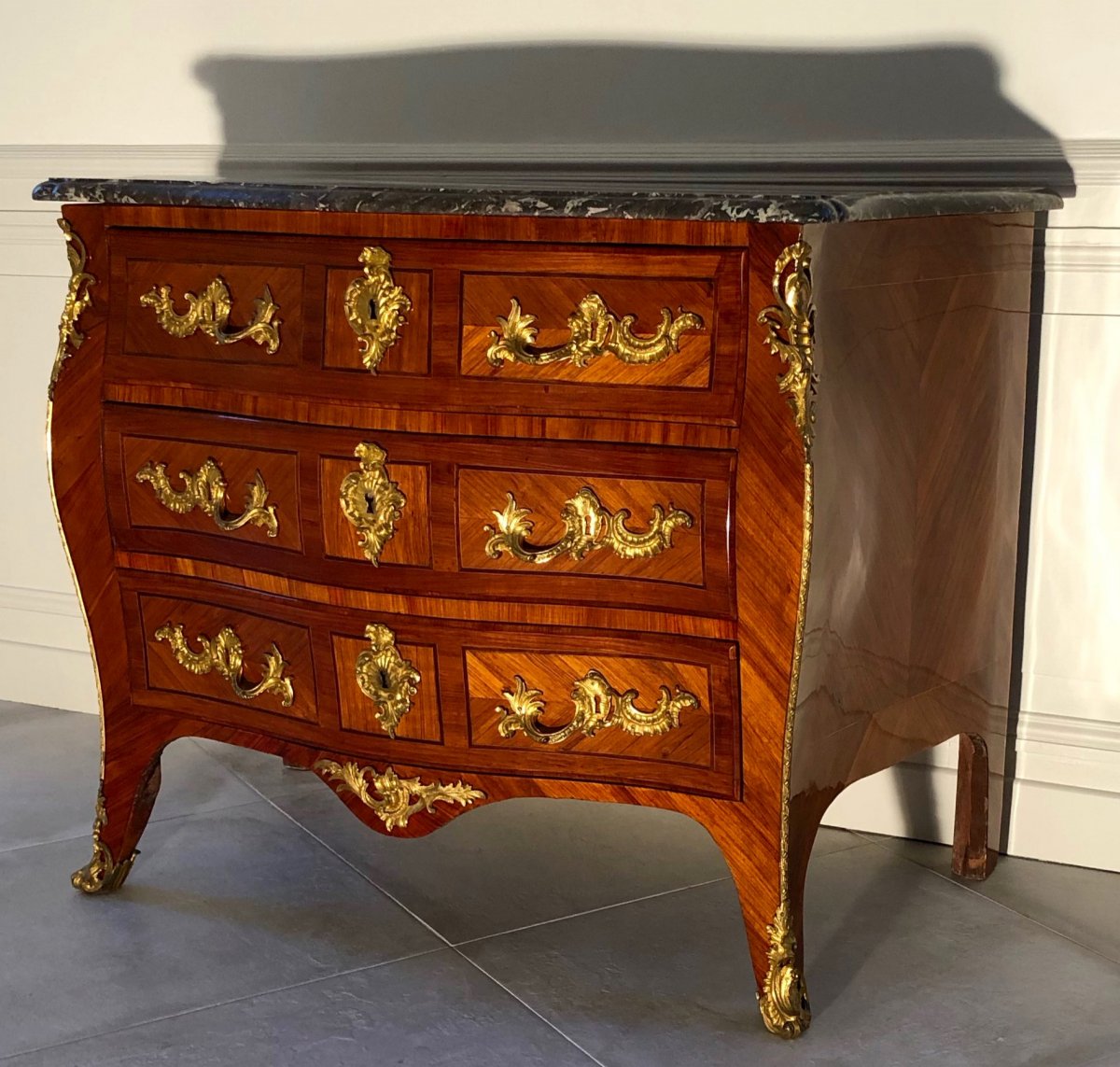 Commode d'époque Louis XV Estampillée J.c. Ellaume-photo-2