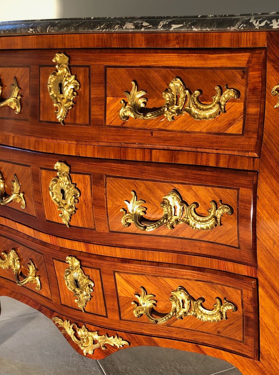 Commode d'époque Louis XV Estampillée J.c. Ellaume-photo-4