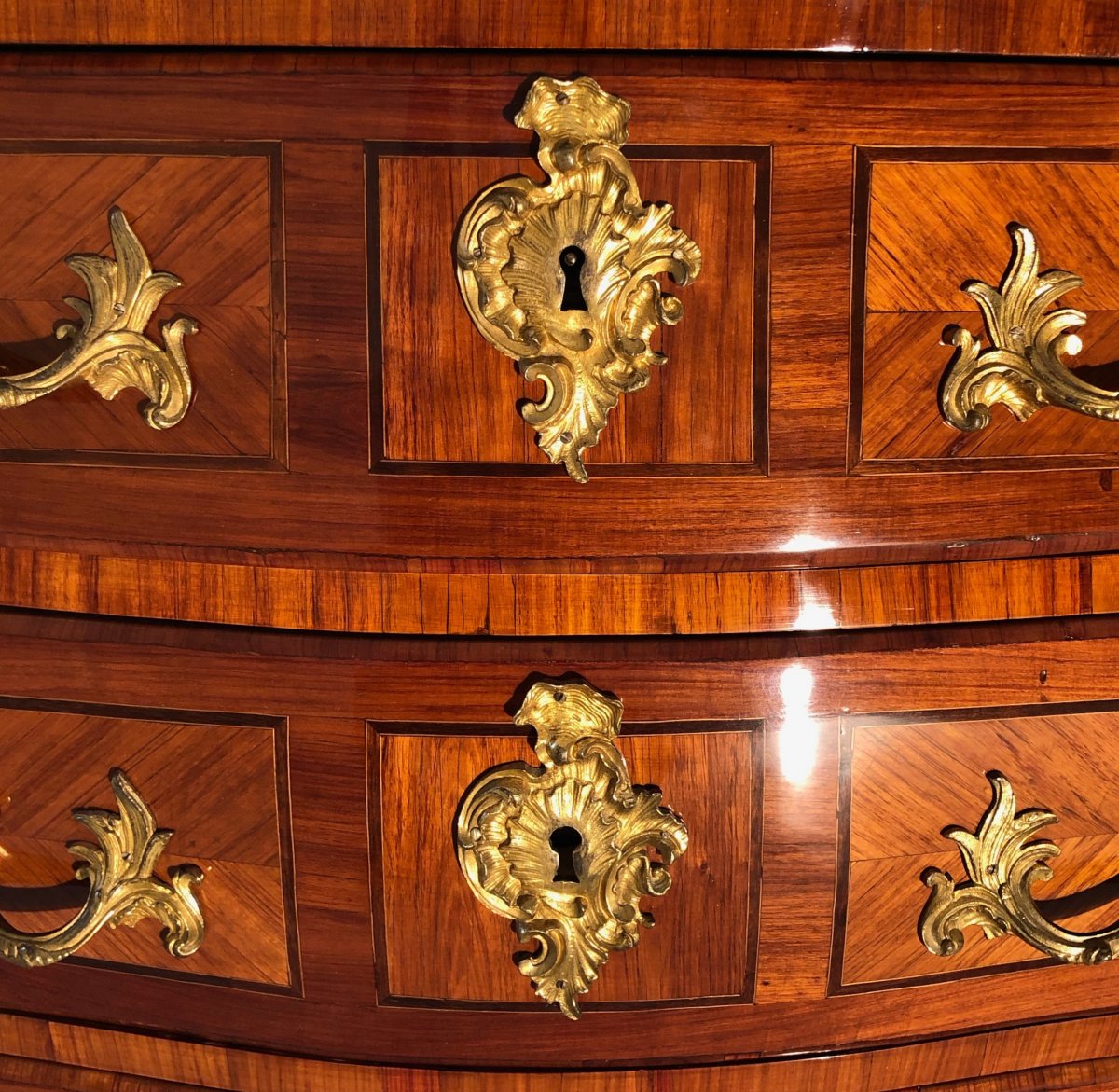 Commode d'époque Louis XV Estampillée J.c. Ellaume-photo-3