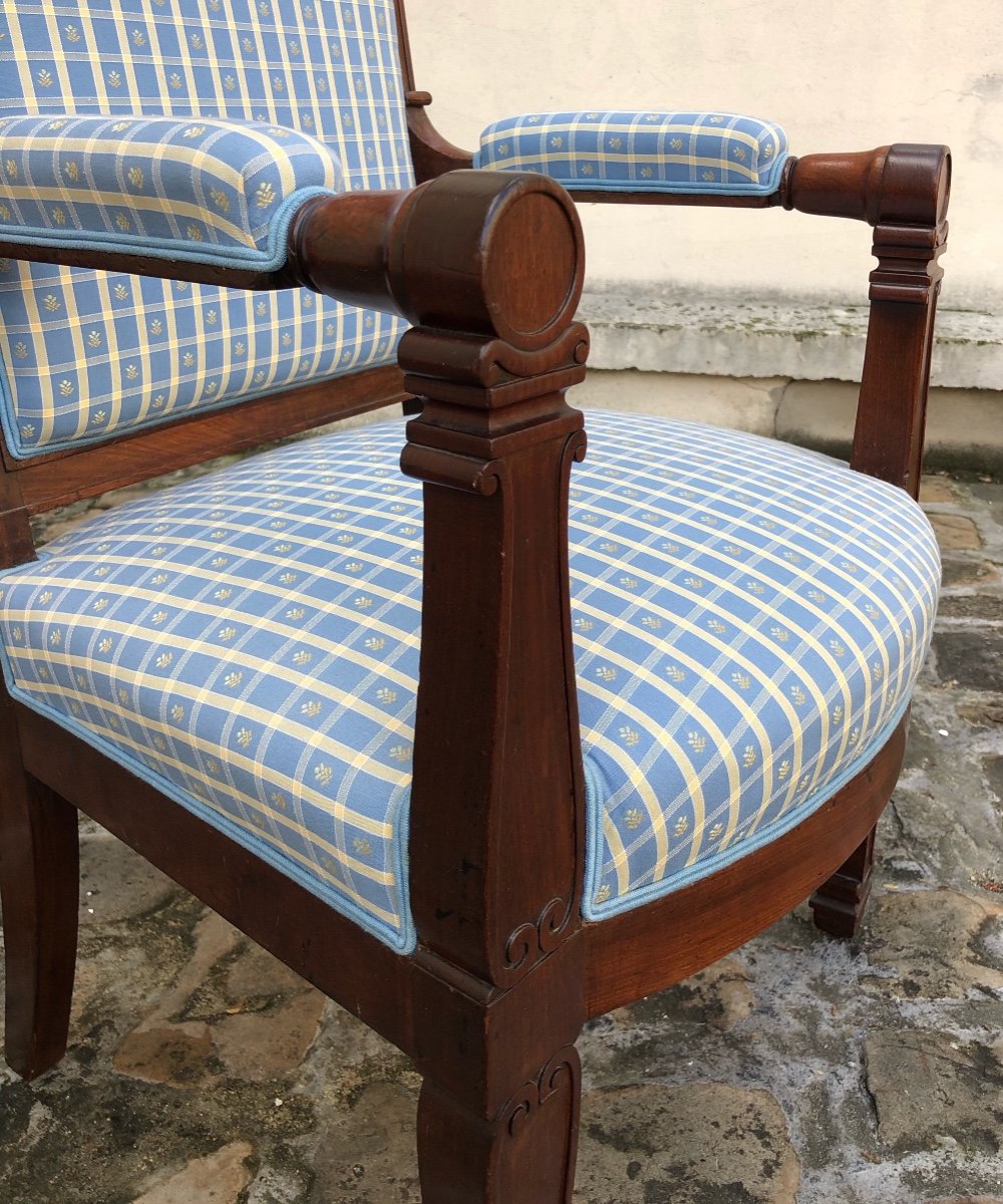 Jacob Stamped Mahogany Armchair-photo-2